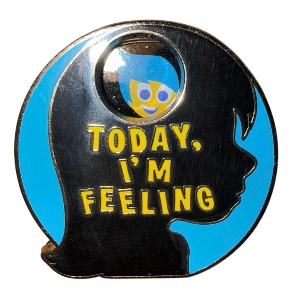 Disney Inside Out Pin Mood Spinner Today I'm Feeling Joy Disgust Anger Fear Sad